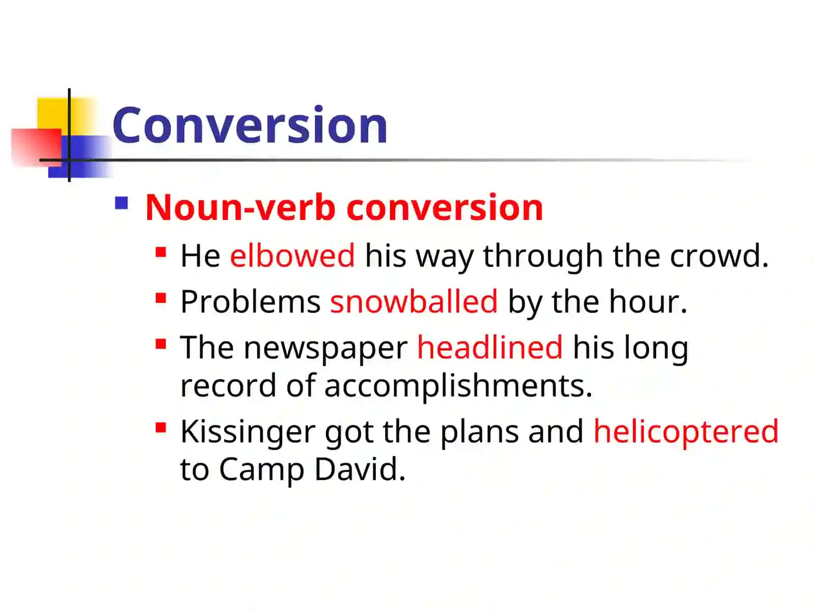 The Morphological Structure of English Words and Word-building in English(Part 4