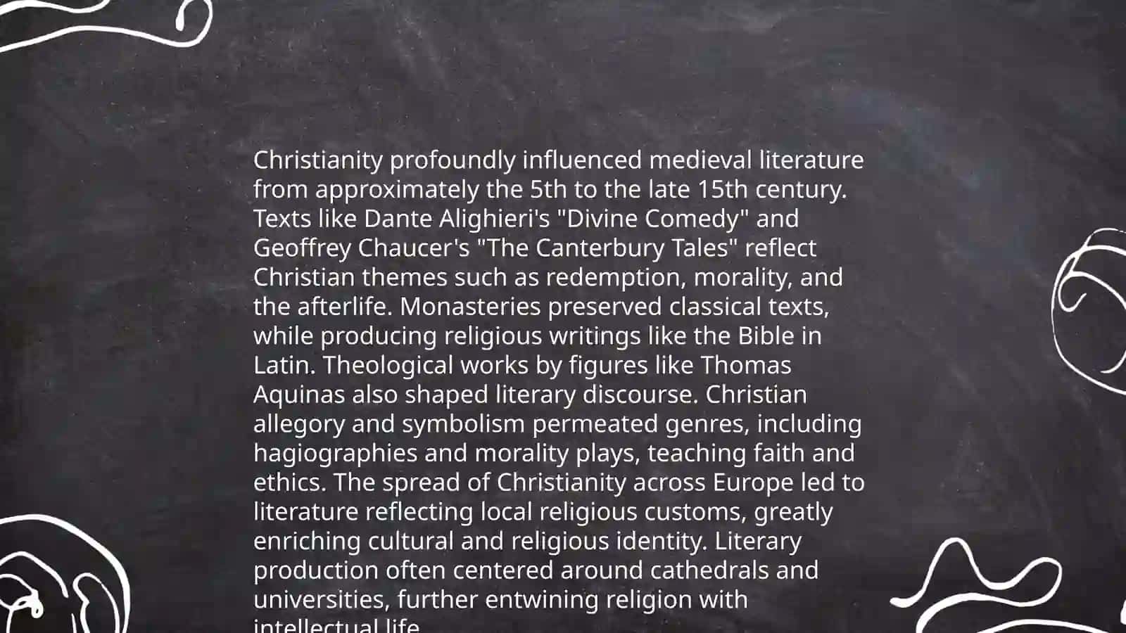 Introduction. Literature of middle ages 4