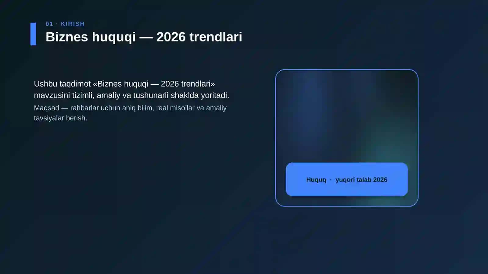 Biznes huquqi — 2026 trendlari 4