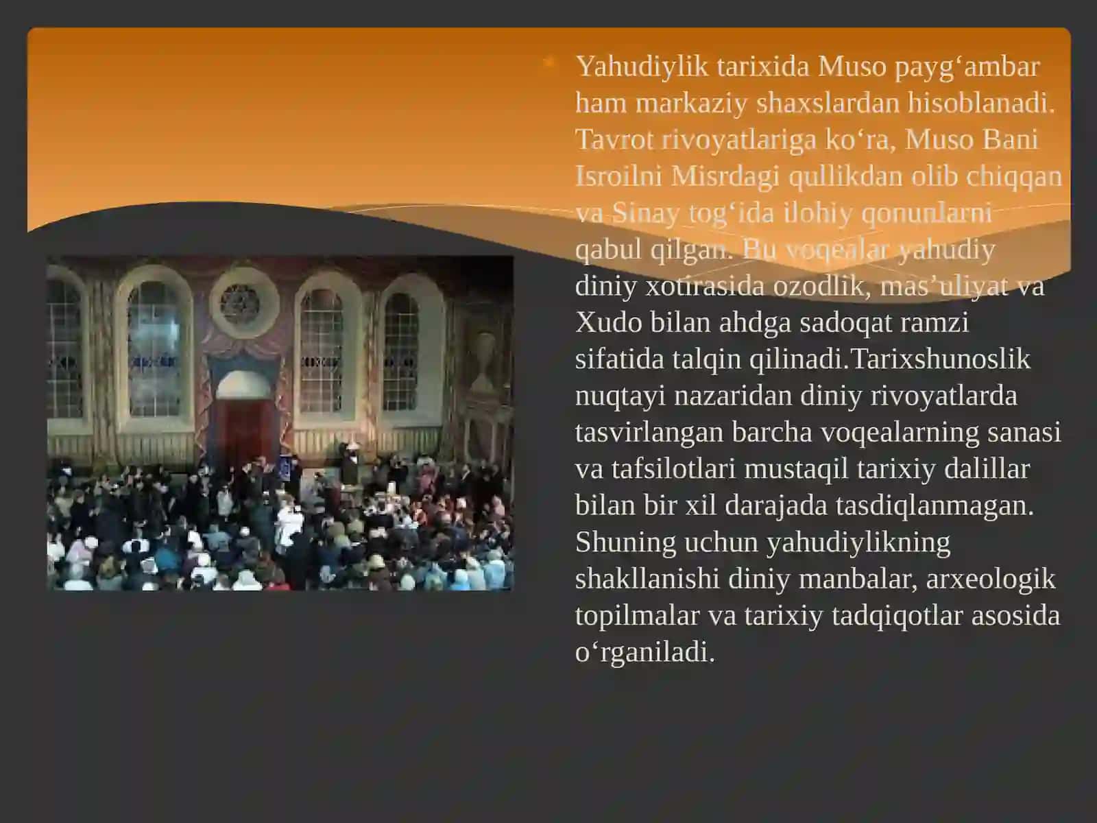 Yahudiylik tarixi, muqaddas manbalari va diniy an’analari 4