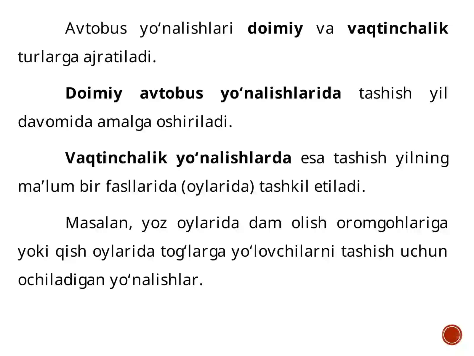 Avtobus yo‘nalishlari va turlar 4