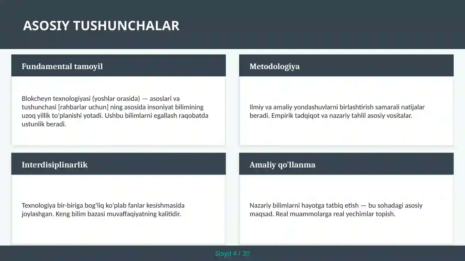 Blokcheyn texnologiyasi (yoshlar orasida) — asoslari va tushunchasi [rahbarlar uchun] 4