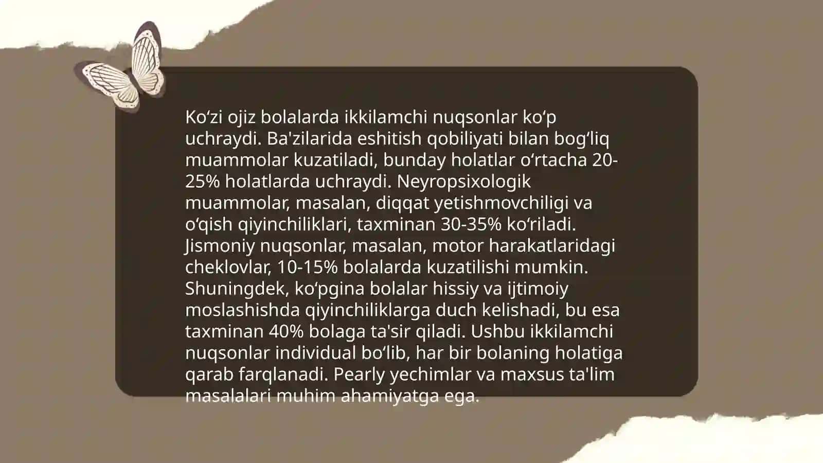 Koʻzi ojiz bolalarda birlamchi va ikkilamchi nuqsonlar 4