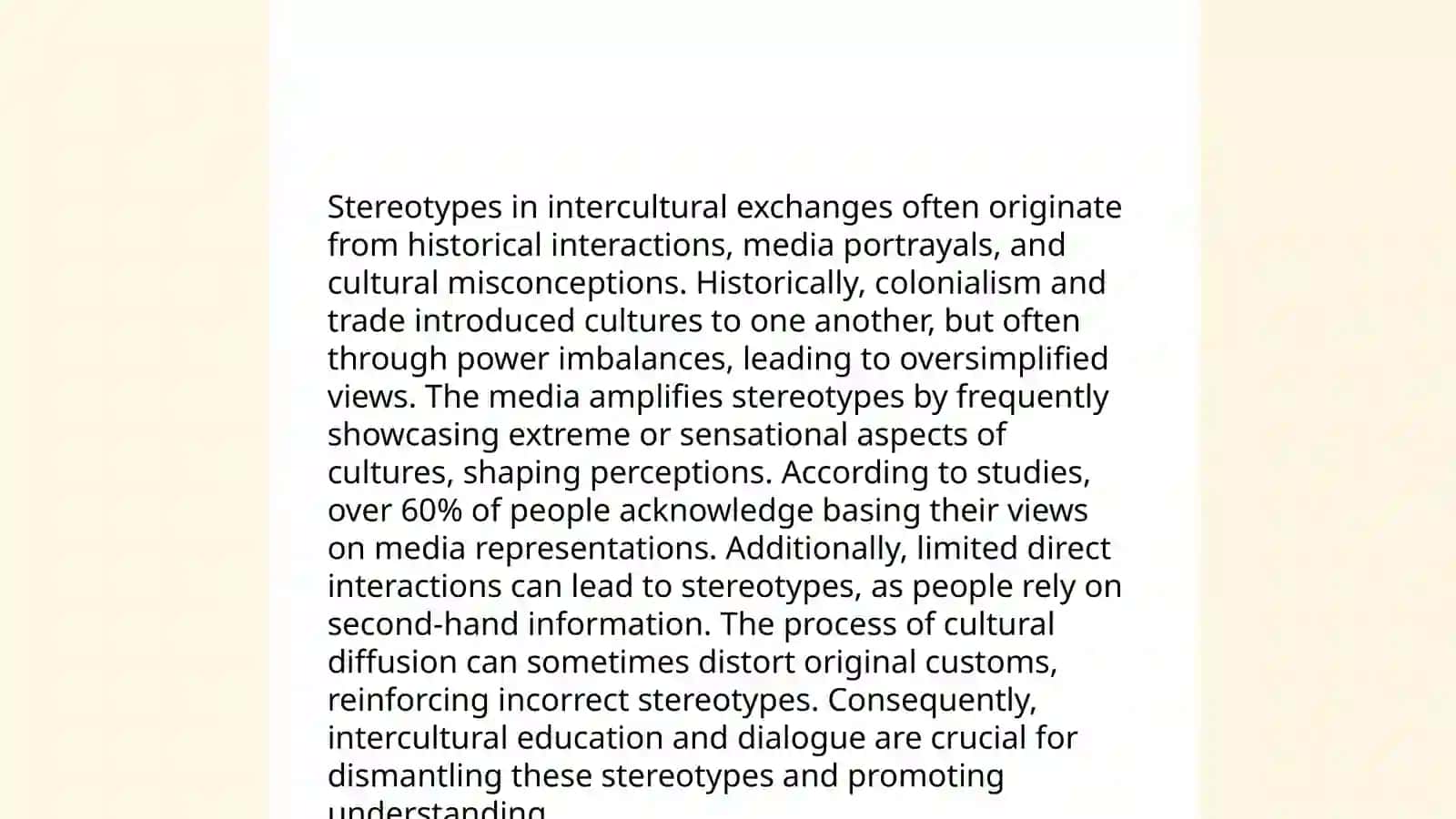Extralinguistic issues in cross-cultural communication: Stereotypes 4