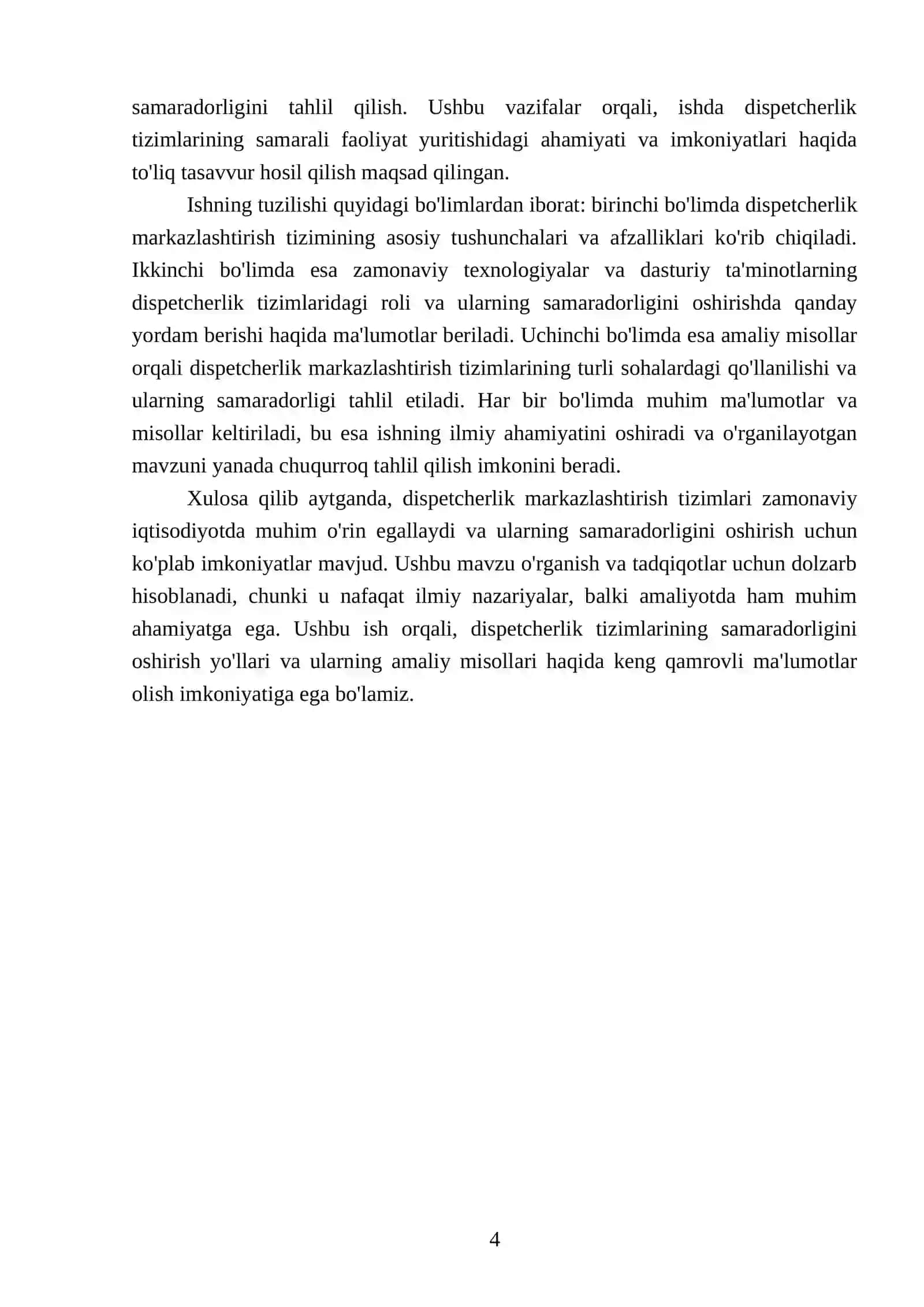 Dispetcherlik markazlashtirish tizimi 4