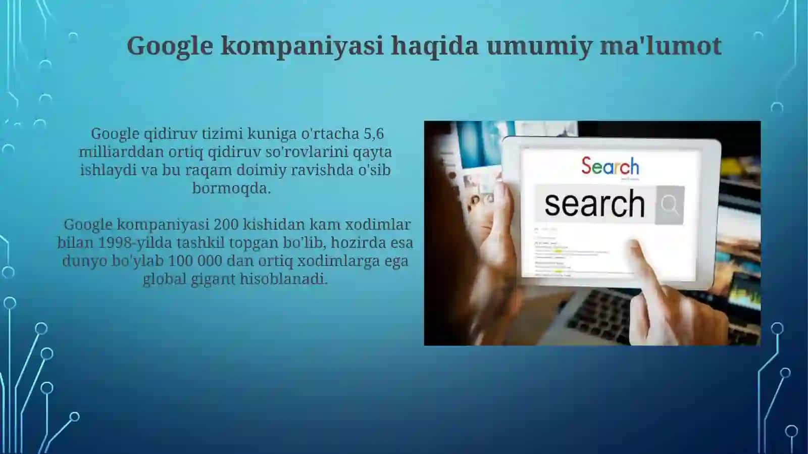 Google kompaniyasi haqida 4