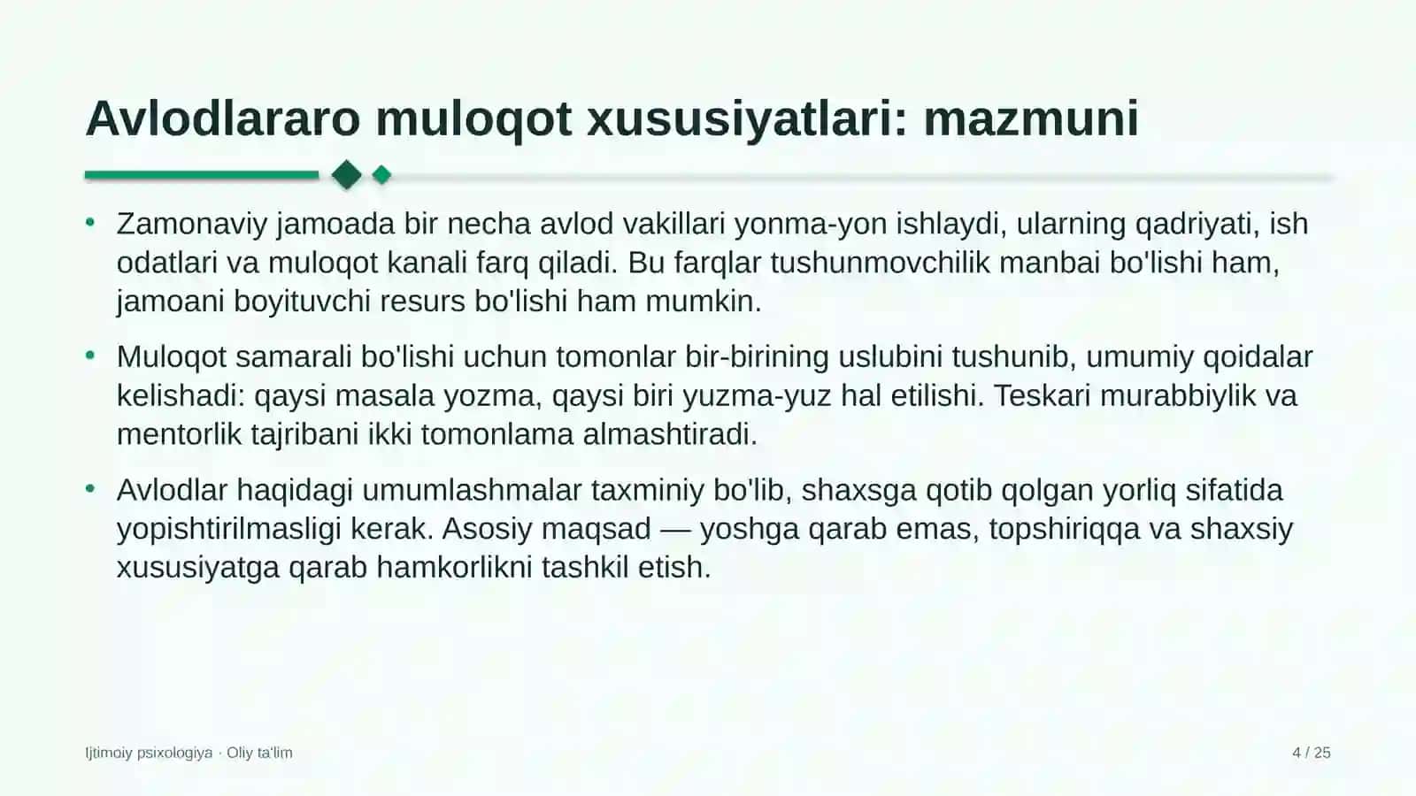Videoprodakshn studiyalarida avlodlararo muloqot xususiyatlari 4
