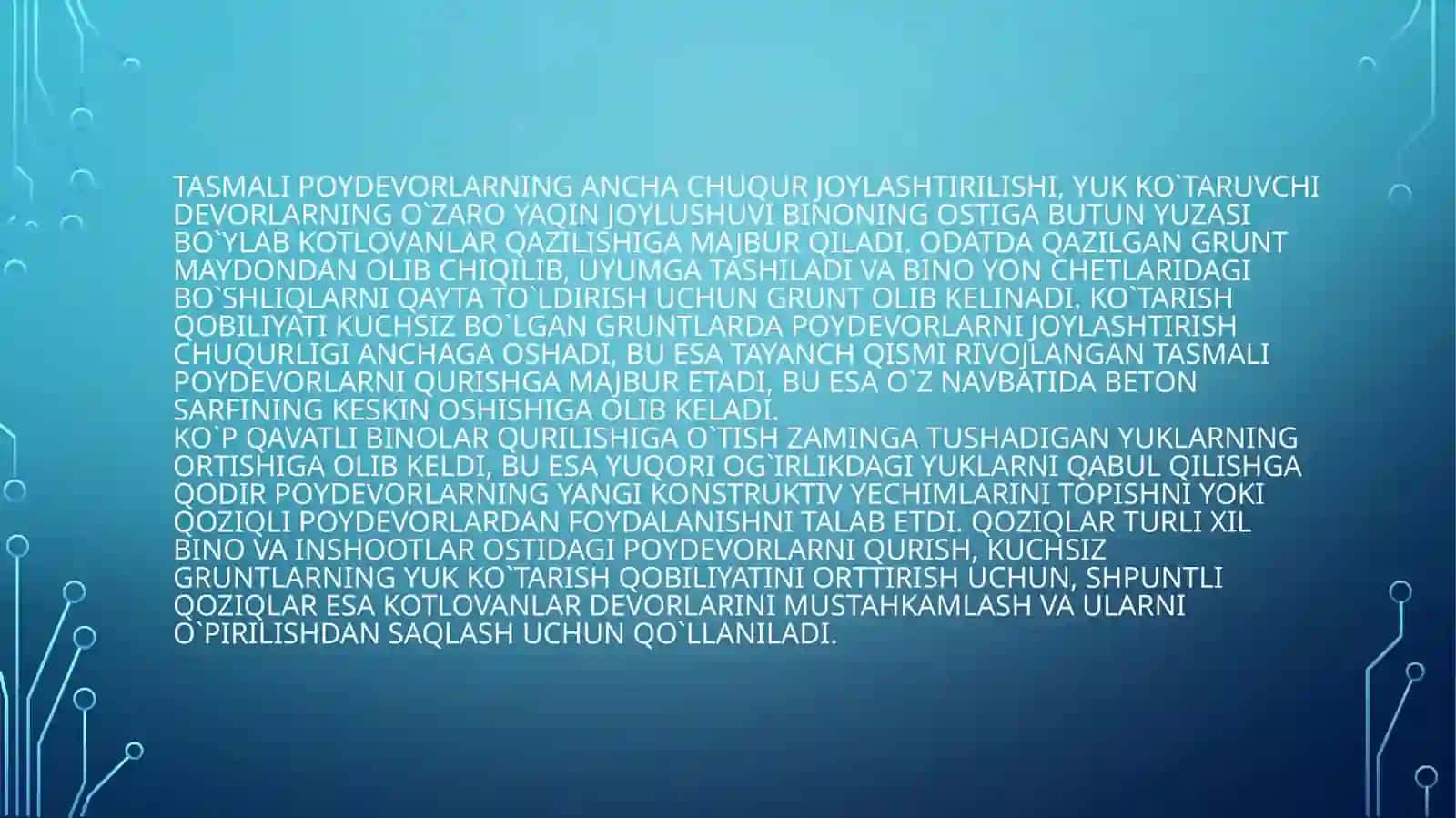 Tasmasimon poydevorlarni qurish texnologiyasi 4