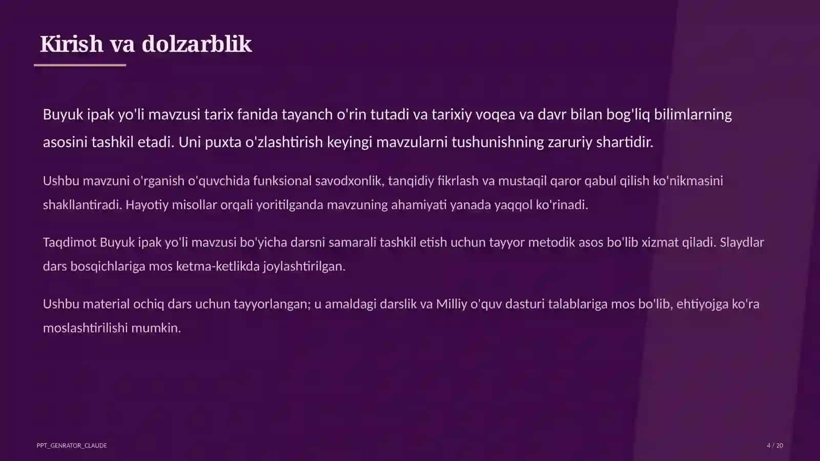 Buyuk ipak yo'li (5-sinf) 4