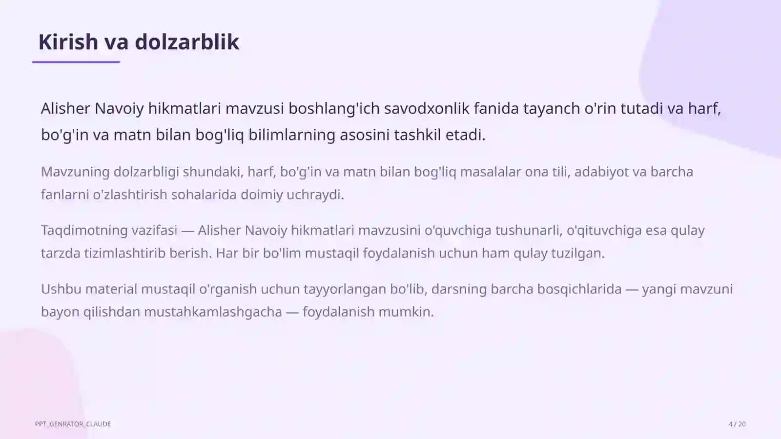 Alisher Navoiy hikmatlari (3-sinf) 4
