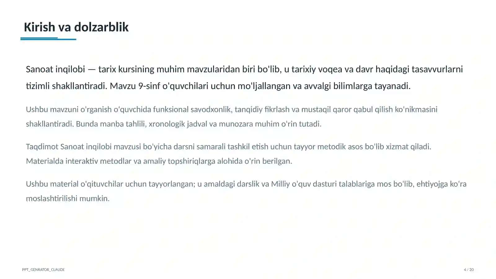 Sanoat inqilobi (9-sinf) 4