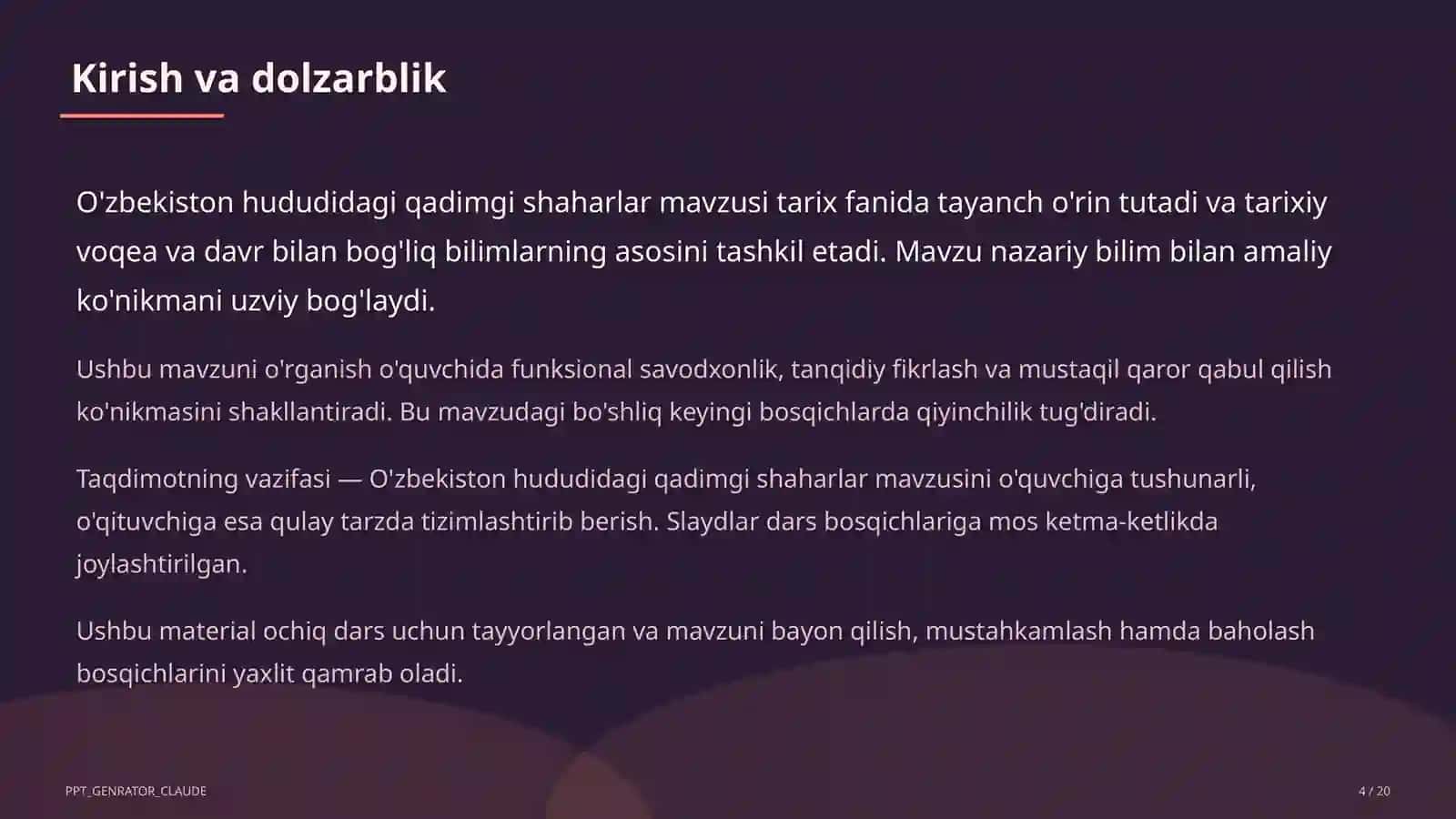 O'zbekiston hududidagi qadimgi shaharlar (5-sinf) 4
