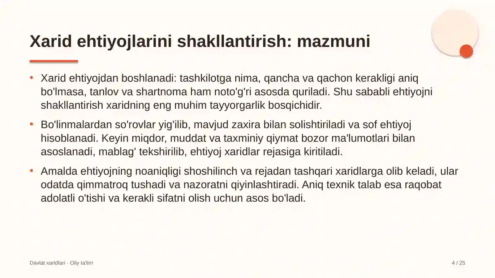 Autsorsing kompaniyalarida xarid ehtiyojlarini shakllantirish 4