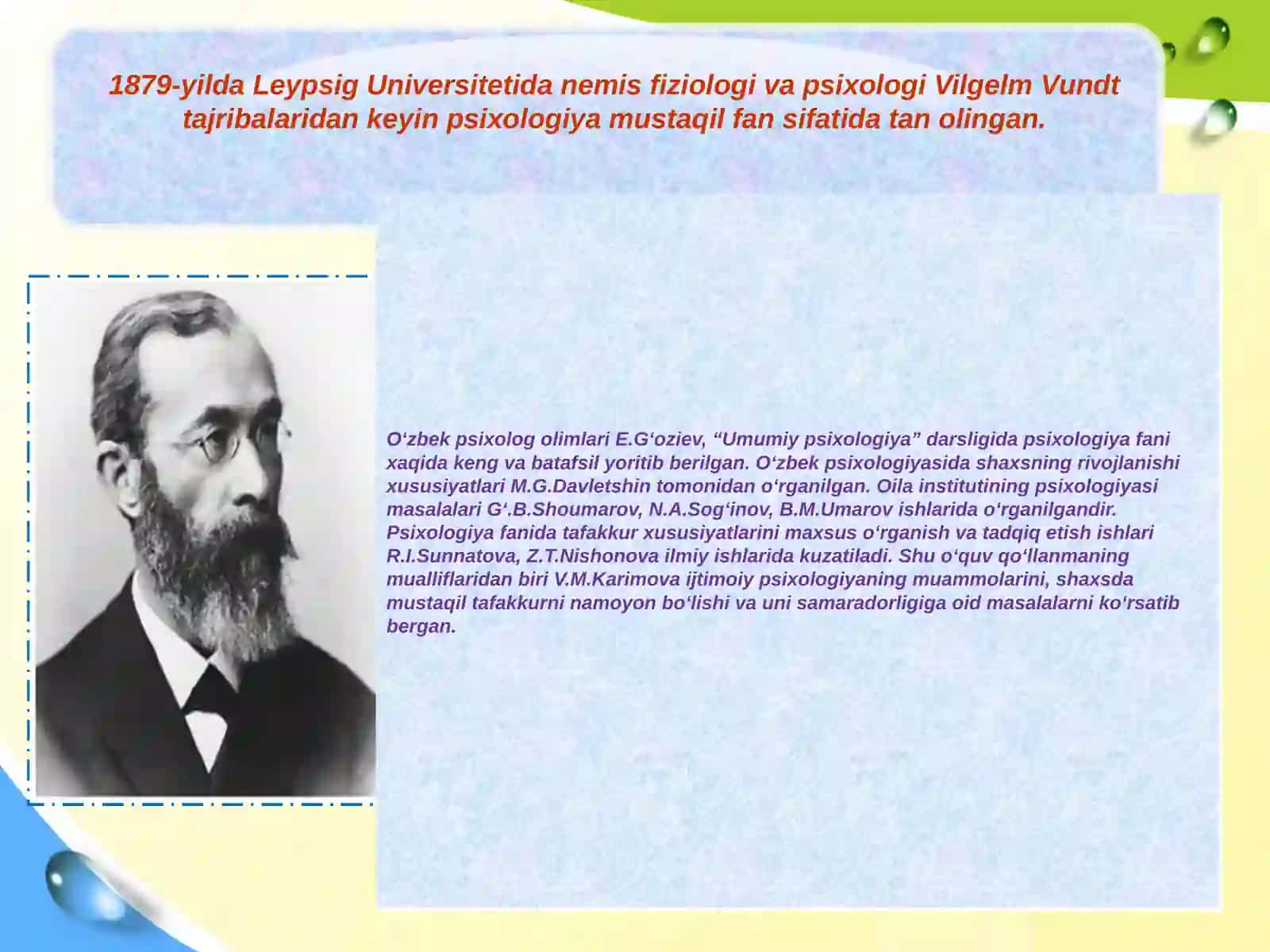 Umumiy psixologiya tarixi va bosqichlari 4