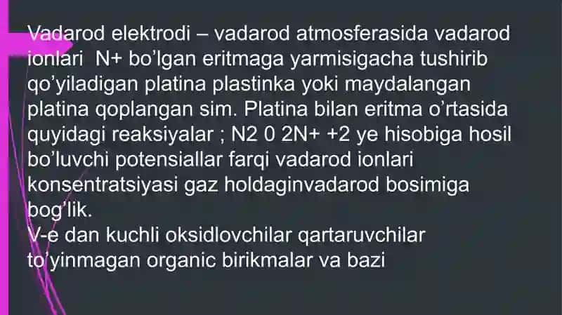 Galvanik element haqida tushuncha. Oʻta kuchlanish 4