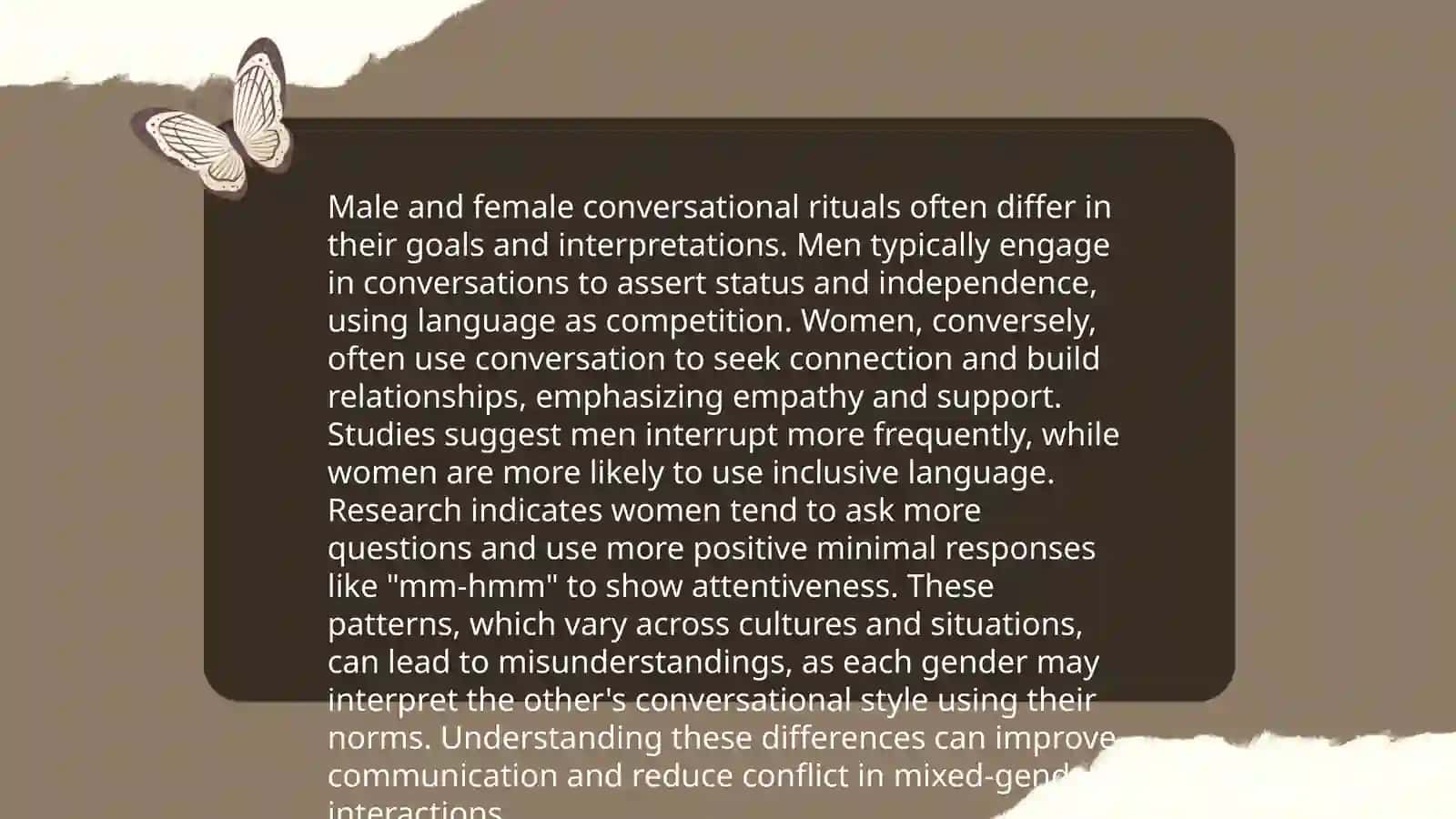Gender difference in language usage 4