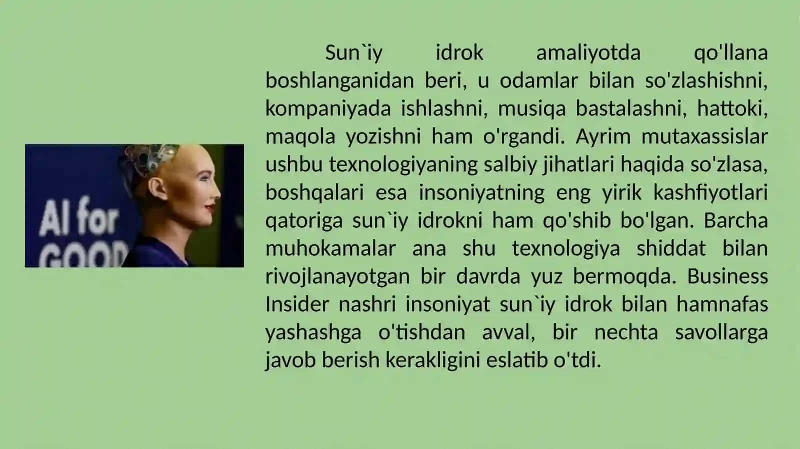 Sun’iy Idrok 4