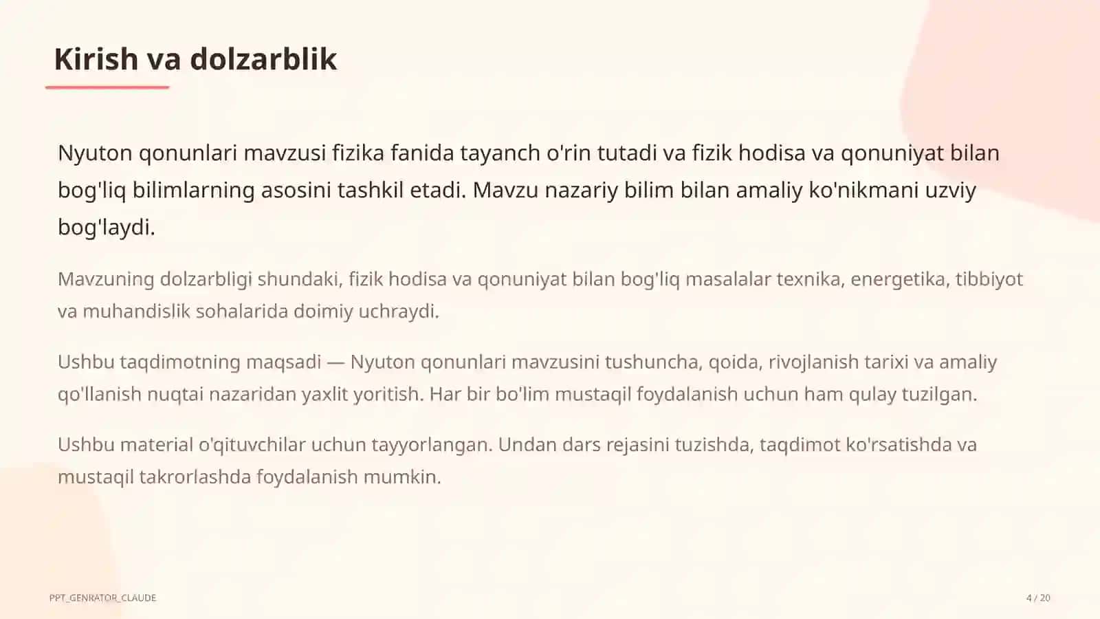 Nyuton qonunlari (9-sinf) 4