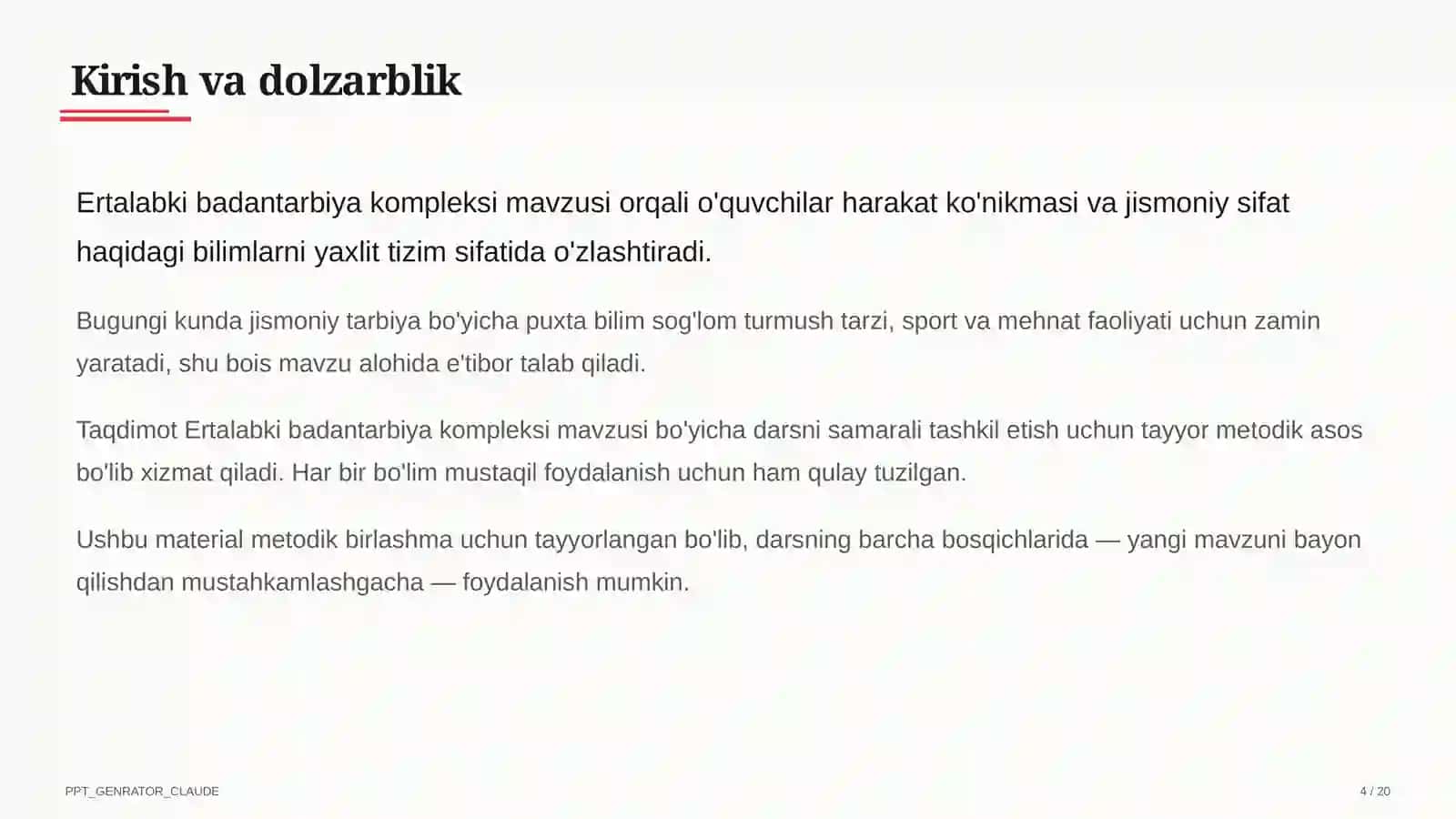 Ertalabki badantarbiya kompleksi (1-sinf) 4