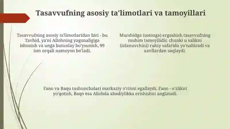 Tasavvuf taʼlimotining SHarq madaniyatiga ta'siri 4