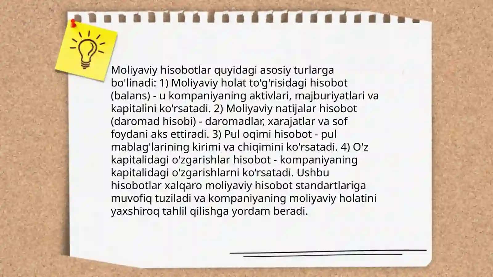 Moliyaviy natijalar hisobi 4