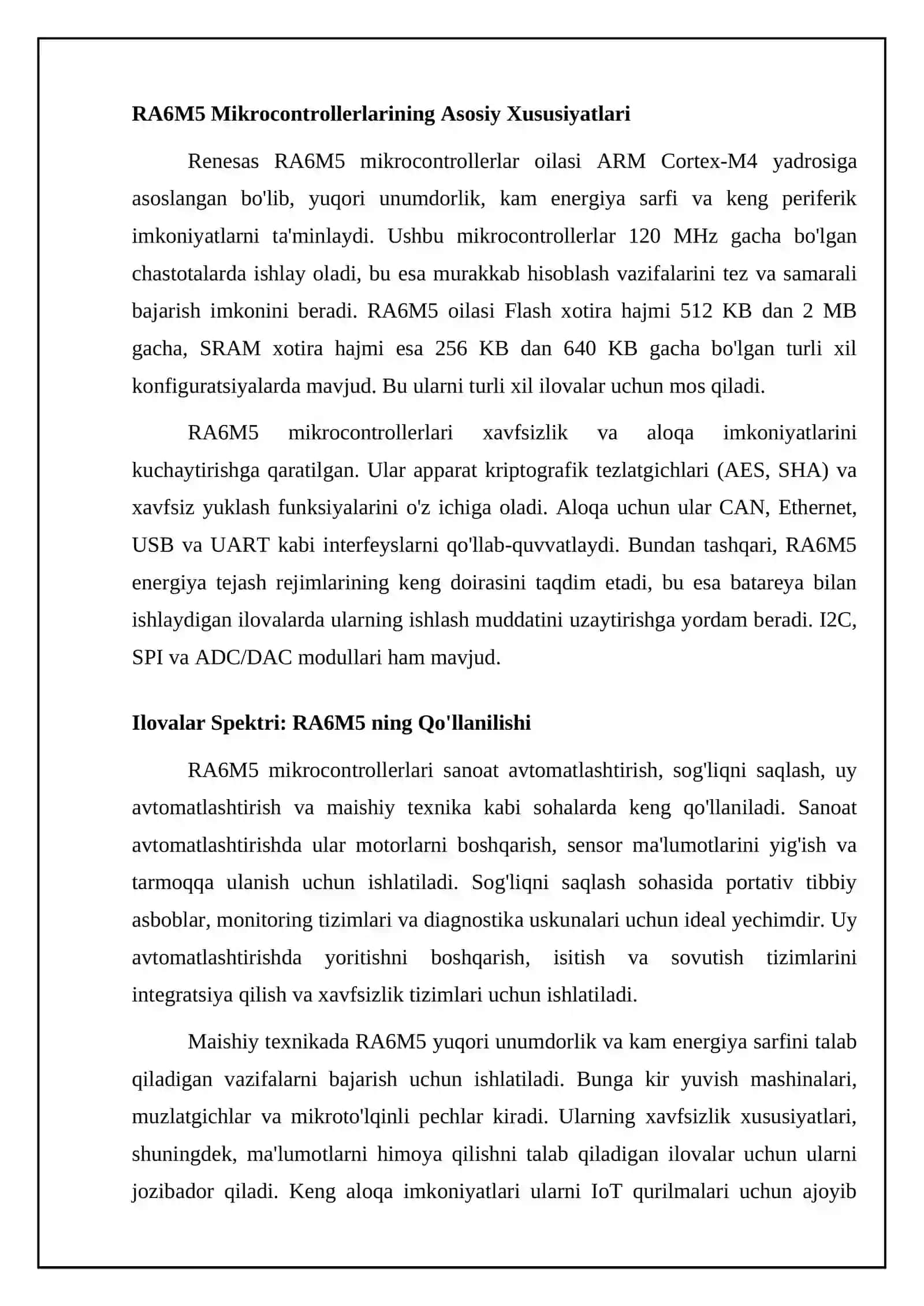 RA6M5 4