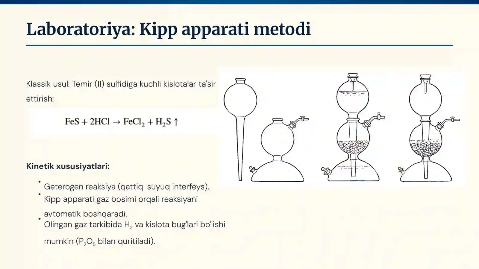 Vodorod sulfid (H2S)ni olinish usullari 4