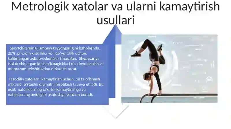Sportchilarning jismoniy tayyorgarligi nazoratini metrologik asoslari 4