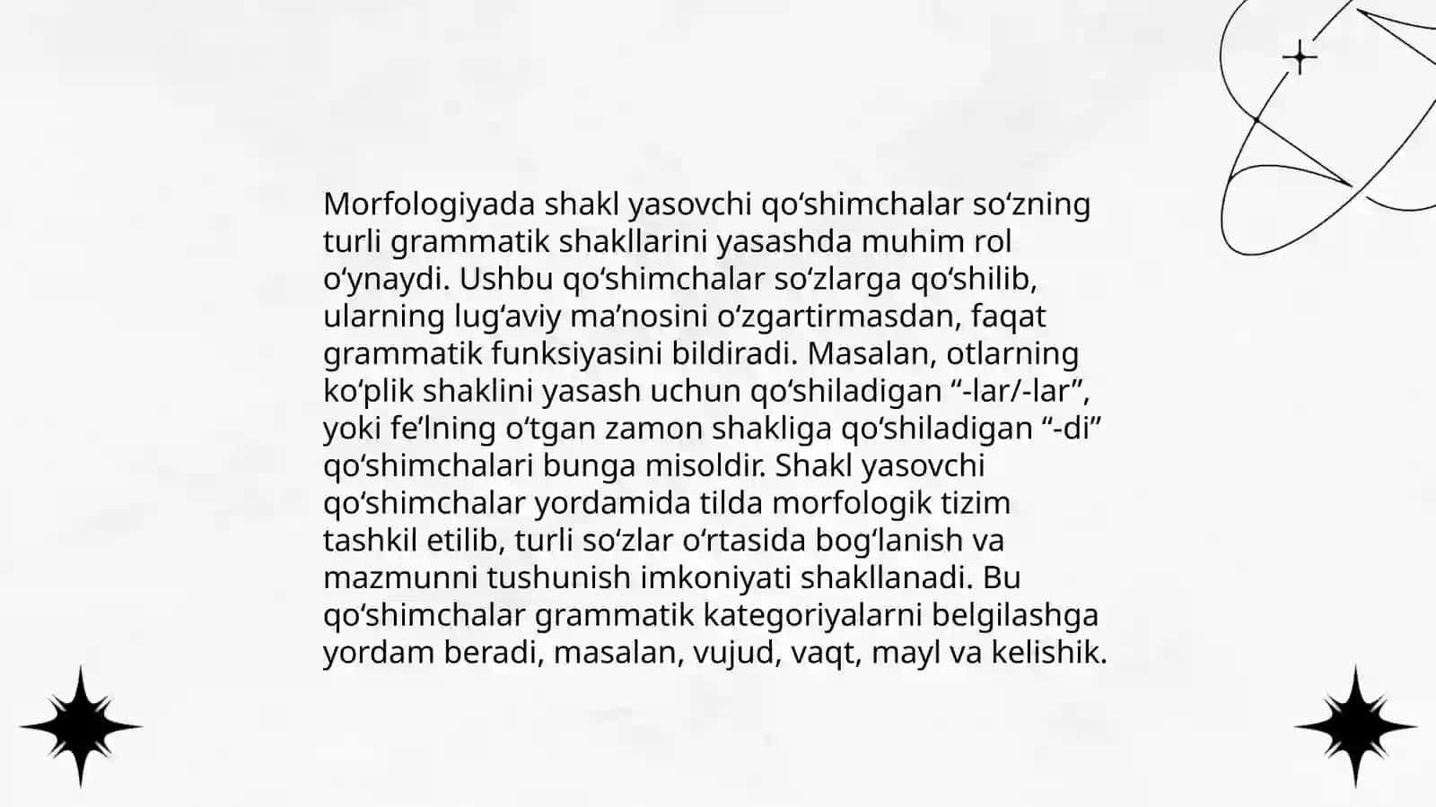 Shakl yasovchi qoʻshimchalarni oʻrganish xususiyatlari 4