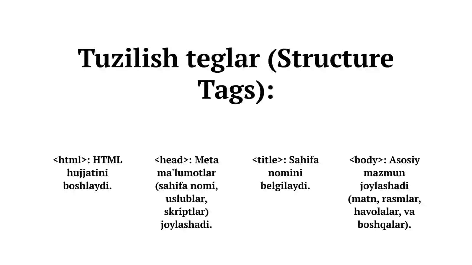 HTML teglar 4