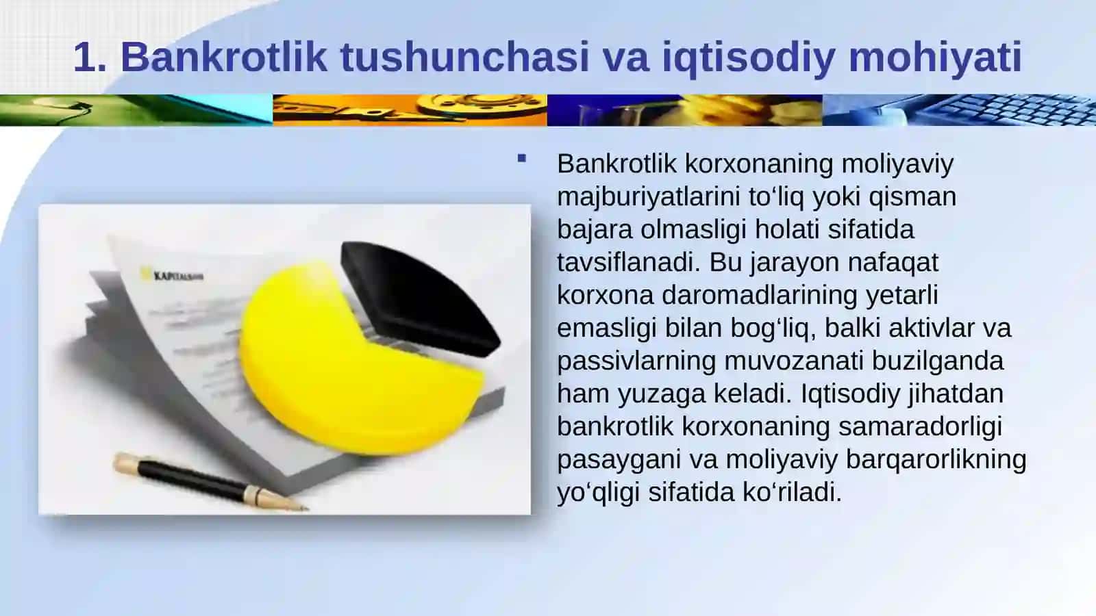 Korxona iqtisodiy nochorliligi (bankrotligi) ni tahlil qilish 4