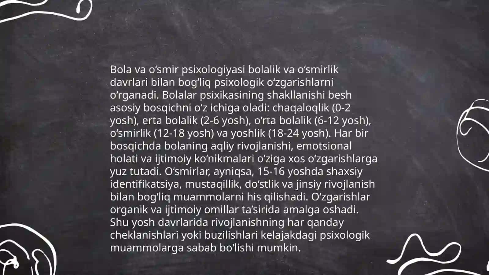 Yoshlik davri va uning oʻziga hos psixologik xususiyatlari 4