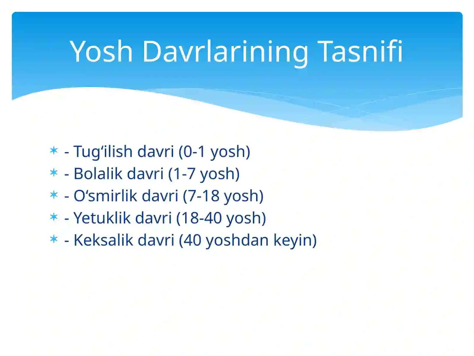Yosh davrlar 4