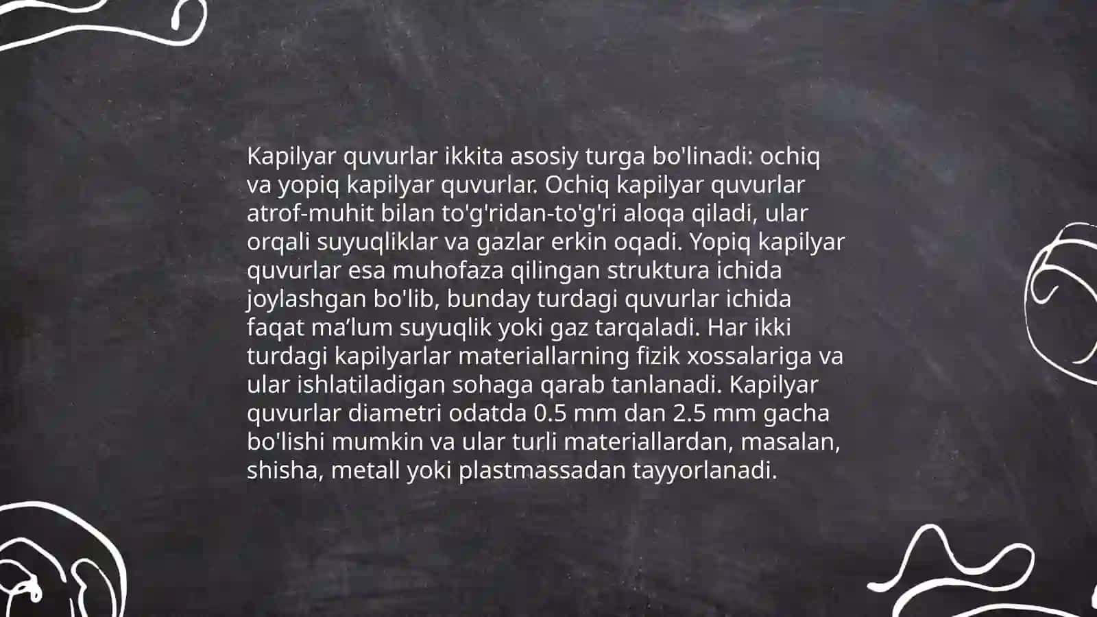 Kapilyar hodisalar nazariyasi 4
