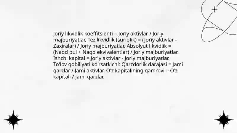 Buxgalteriya balansi likvidligi 4