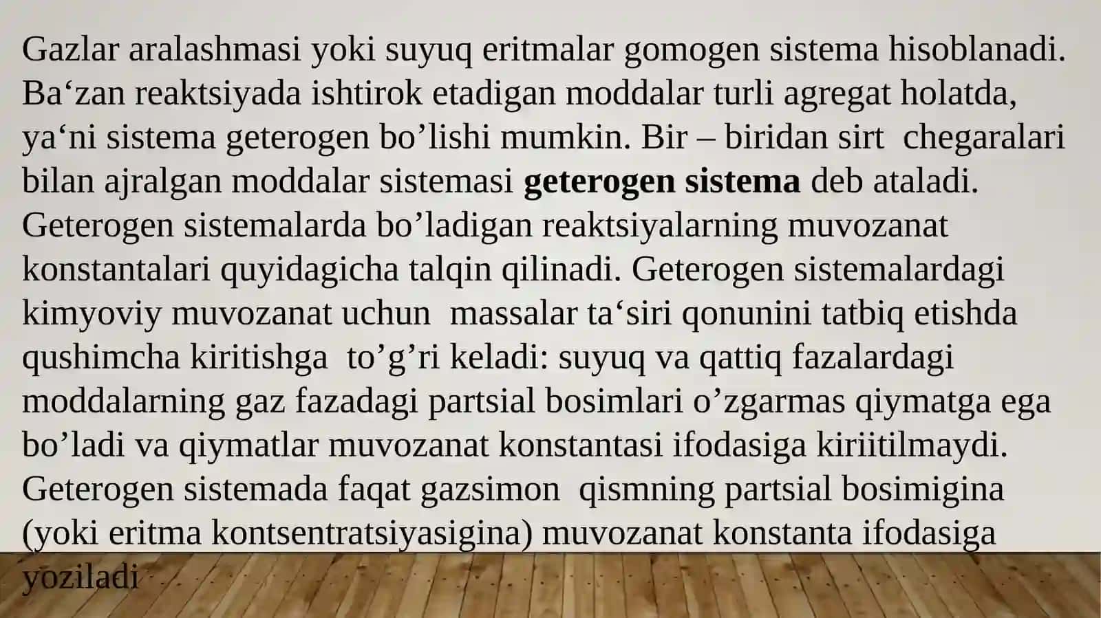 Geterogensistemalardabo’ladigankimyoviymuvozanat 4