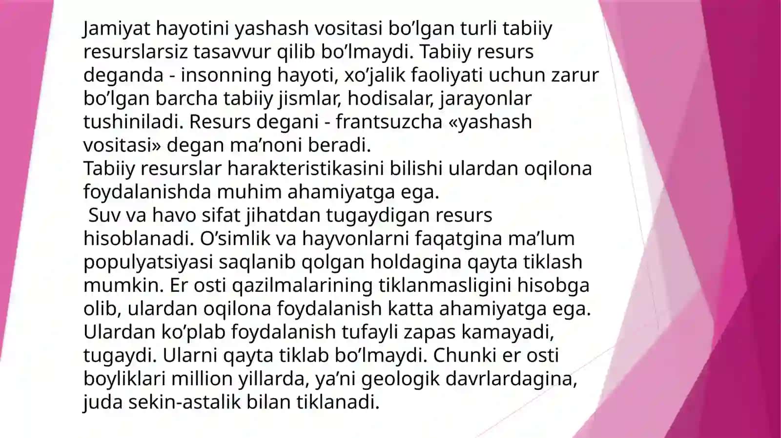 Umumiy ekologiya maqsad va ma'nolari 4