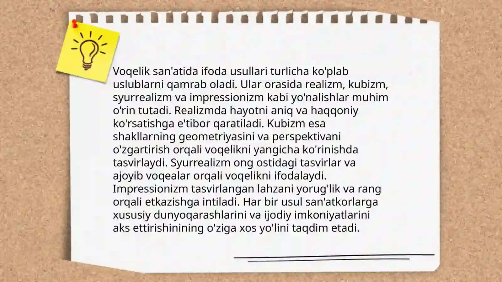 Voqelik san'ati asoslari 4