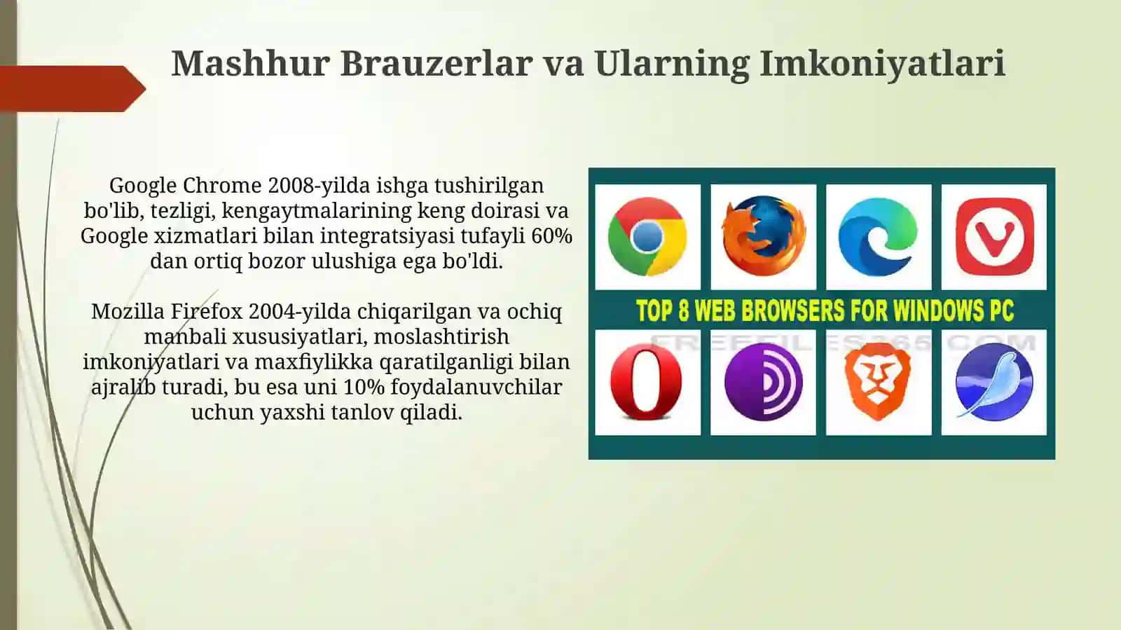 Brauzerlar: Tarix va Asosiy Xususiyatlar 4