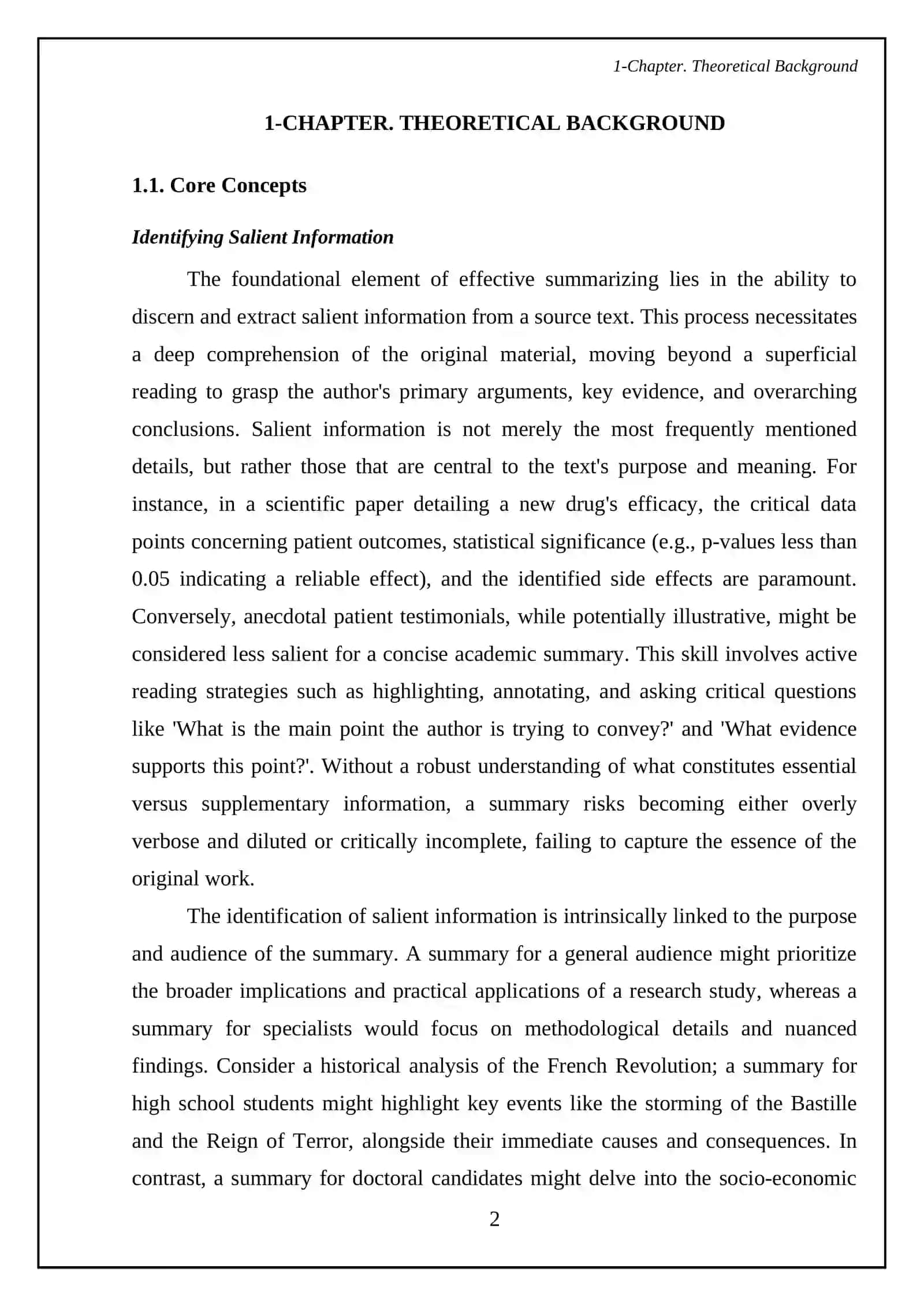 Summarizing COURSE WORK 4