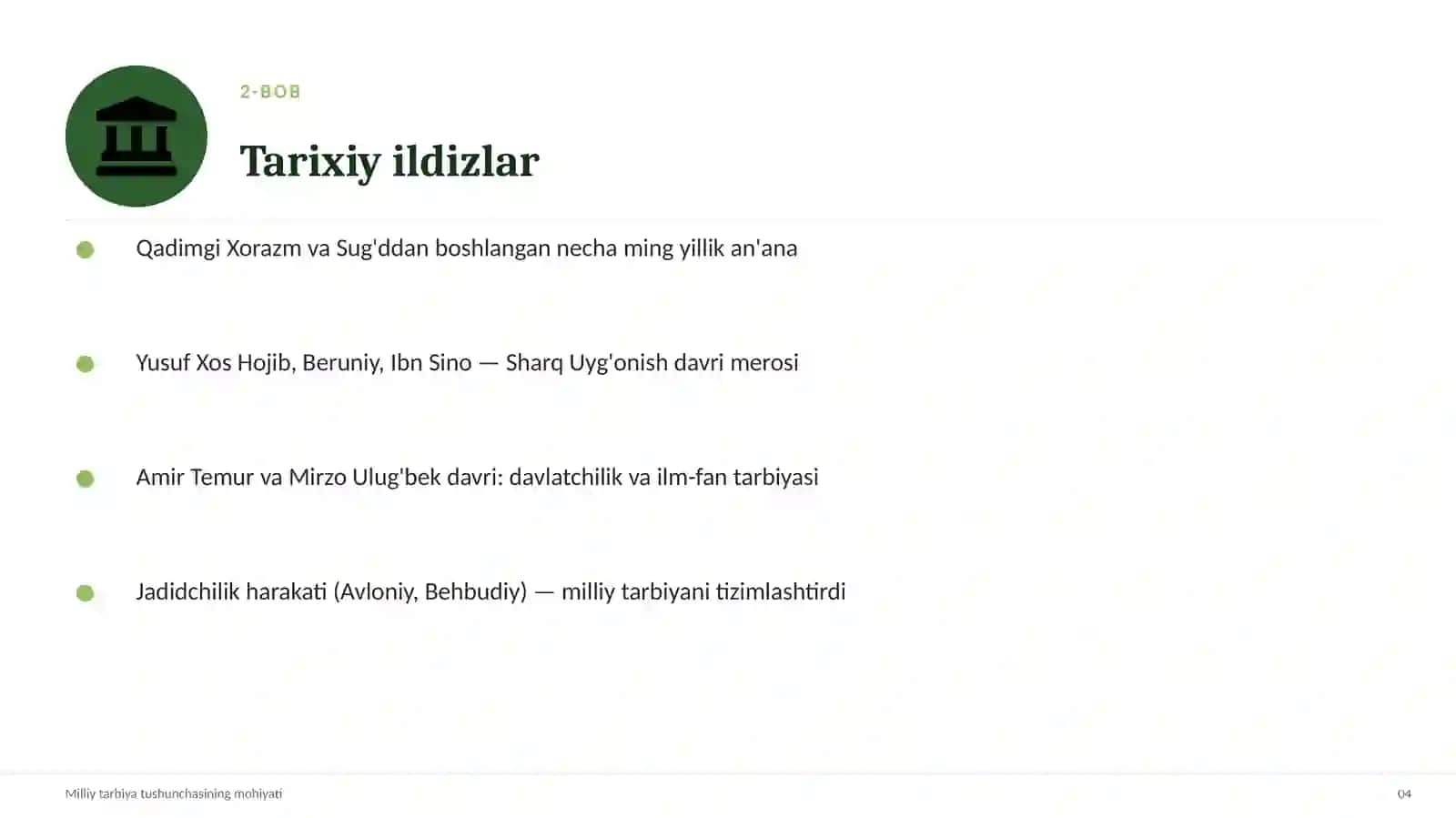TARBIYAVIY ISHLAR METODIKASI 4