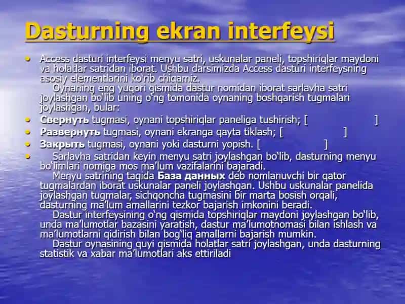 Ma`lumotlar bazasi dasturi 4