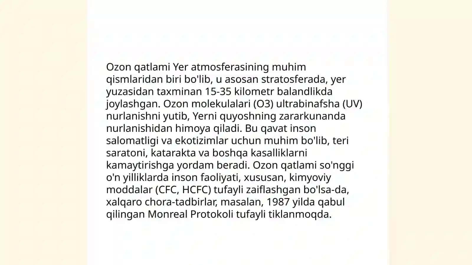 Ozon va uning ishlatilishi Ergasheva Dilsoʻz 4