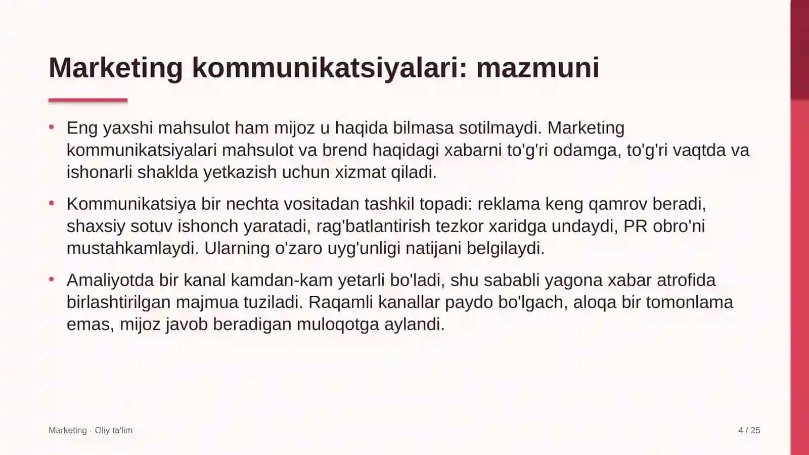 Bojxona terminallarida marketing kommunikatsiyalari 4