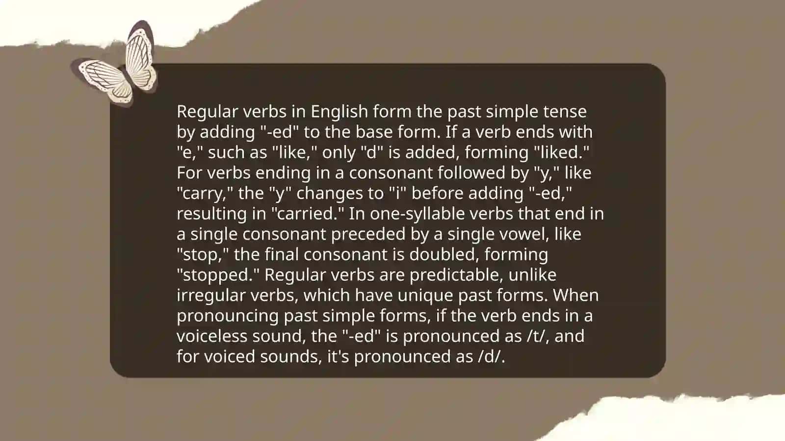 Past Simple Regular Verbs 4