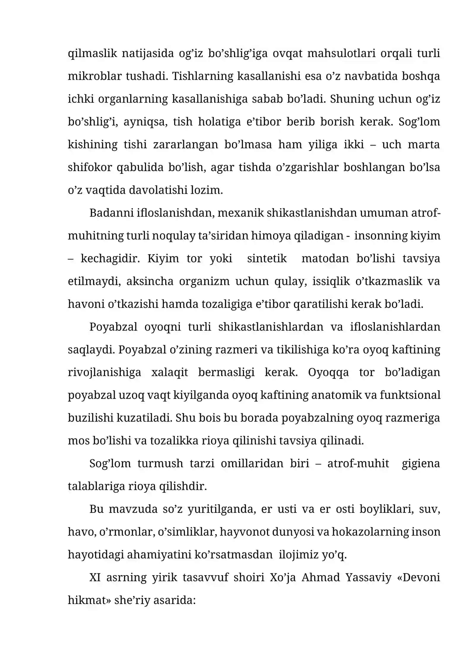 Sog’lom turmush tarzini qaror toptirishda shaxsiy gigienaning ahamiyati 4