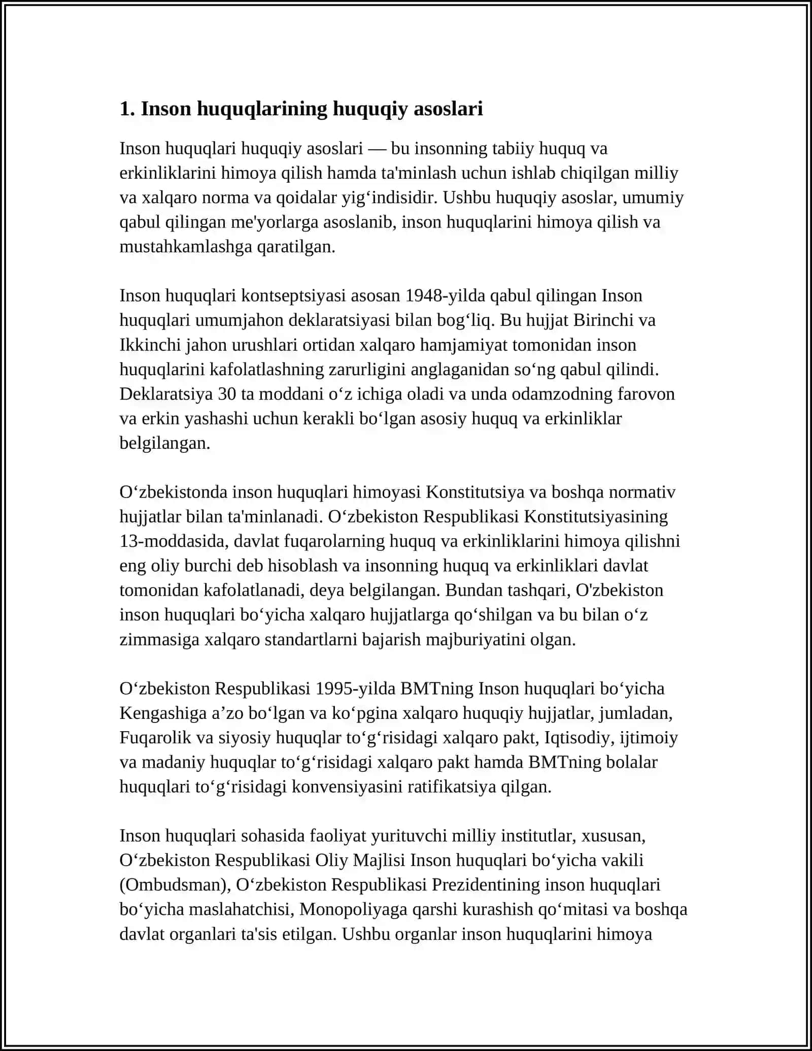 INSON HUQUQLARINING HUQUQIY ASOSLARI 4