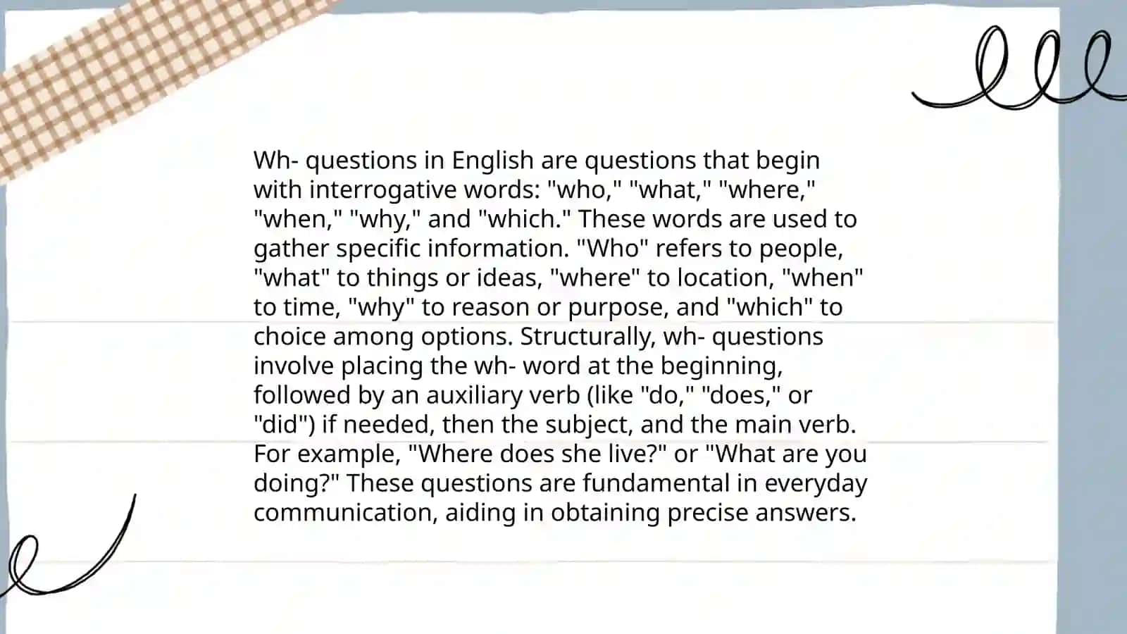 Yes/No Questions 4