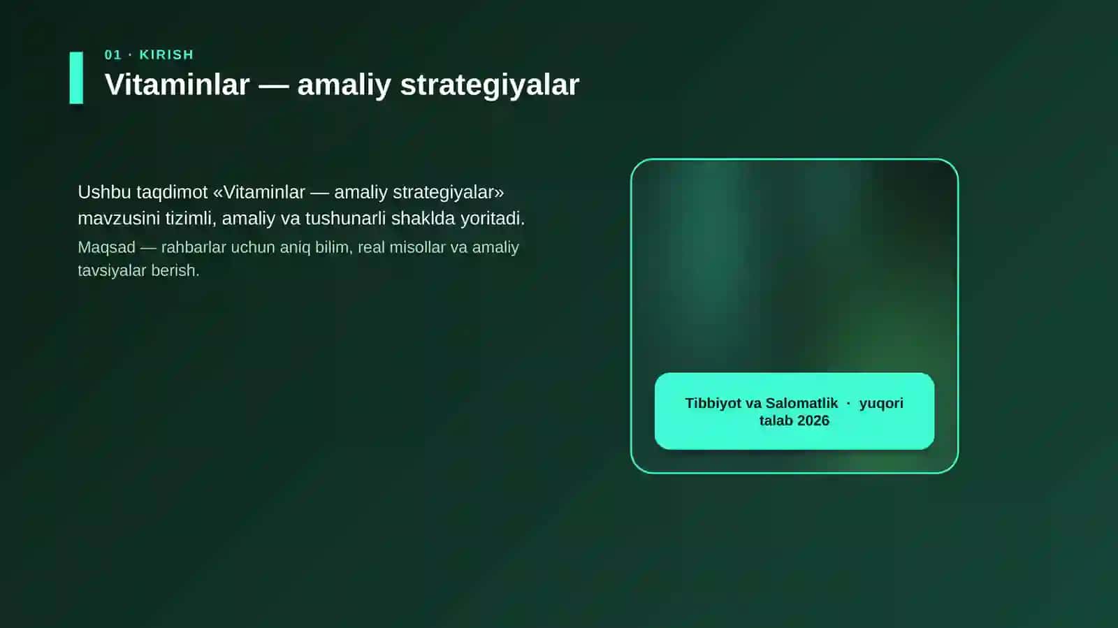 Vitaminlar — amaliy strategiyalar 4