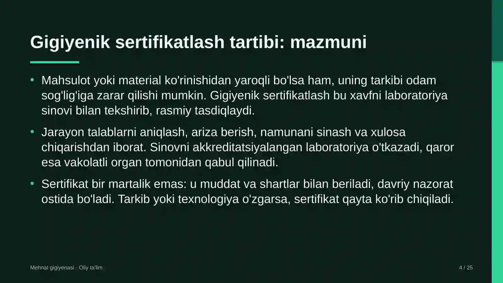 sayyohlik agentliklarida gigiyenik sertifikatlash tartibi 8114 4
